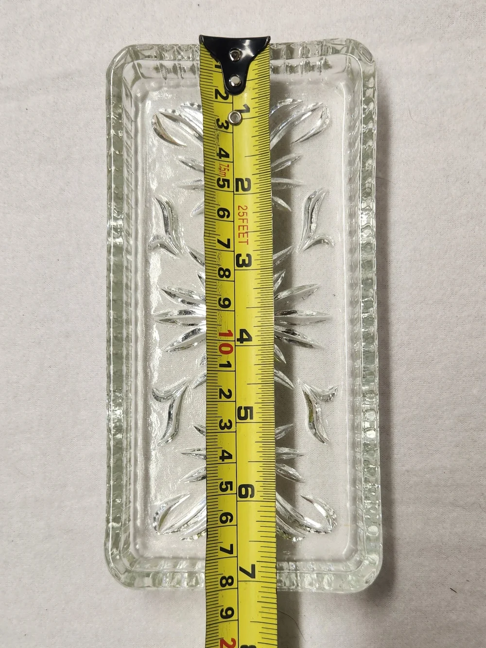 Vintage Set 3 Irvinware Clear Glass Relish Tray Inserts Starburst Trinket Dishes